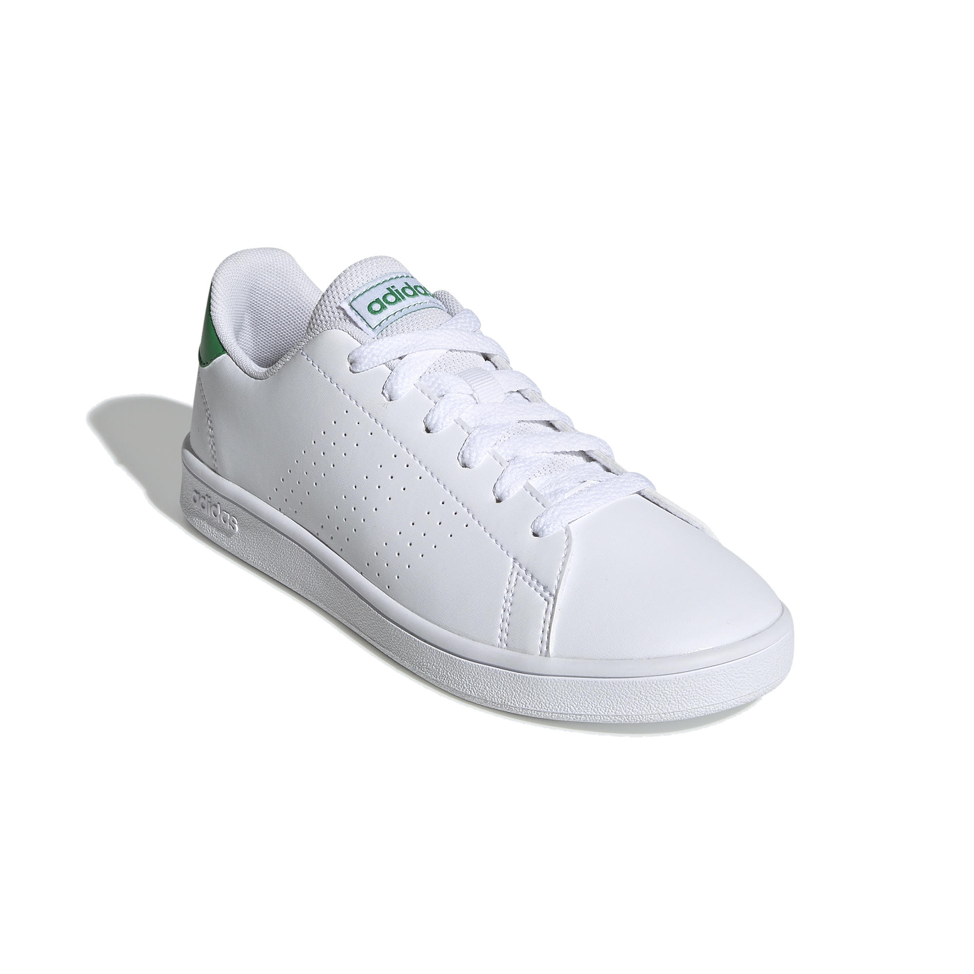 Tennisschoenen voor kinderen Adidas Advantage Clean wit/groen Tennisschoenen voor kinderen Adidas Advantage Clean wit/groen